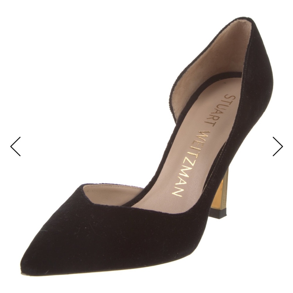 Stuart Weitzman Black Suede Heels